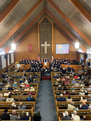 Overall view of the Voices of Praise concert in the church's sanctuary of PVURC.